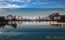 从用户角度聊聊白虎免费网站：长时间浏览后的稳定性与流畅度表现