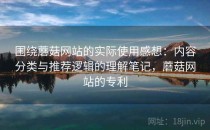 围绕蘑菇网站的实际使用感想：内容分类与推荐逻辑的理解笔记，蘑菇网站的专利