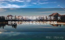 白虎嫩白使用后的直观印象整理：长期使用后的效率变化与习惯调整