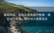蘑菇网站｜站在实用角度的整理：哪些地方好用，哪些地方需要适应