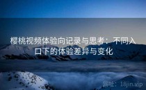 樱桃视频体验向记录与思考：不同入口下的体验差异与变化