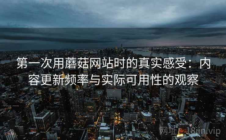 第一次用蘑菇网站时的真实感受：内容更新频率与实际可用性的观察  第1张