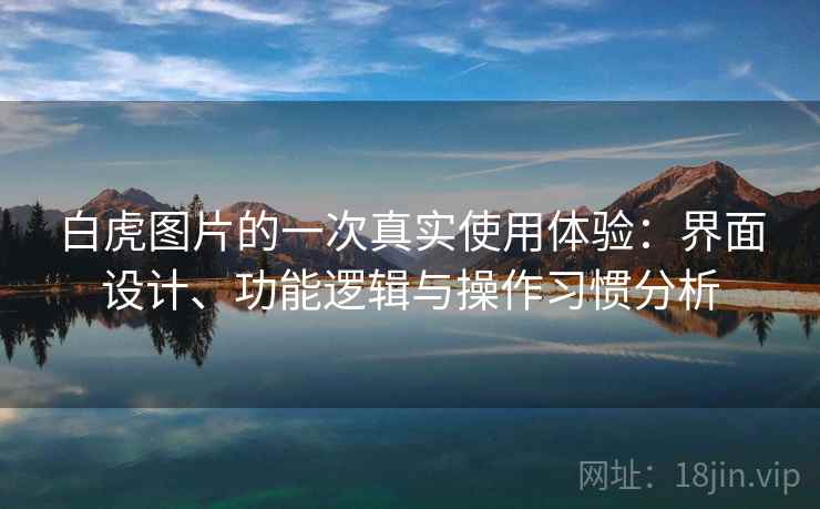 白虎图片的一次真实使用体验：界面设计、功能逻辑与操作习惯分析  第2张