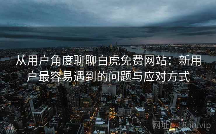 从用户角度聊聊白虎免费网站：新用户最容易遇到的问题与应对方式  第2张
