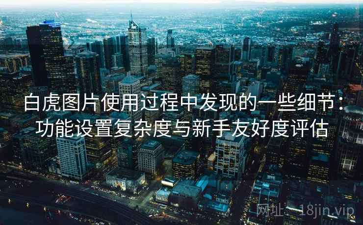 白虎图片使用过程中发现的一些细节：功能设置复杂度与新手友好度评估  第1张